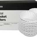 Amazon Basics Commercial 12-Cup Basket Coffee Filters, 1000 Count, Fits Bunn and Most Basket-Style Coffeemakers, White