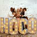 4 Pcs 3 ft HOCO Decorations 2026 Homecoming Light up Letters
