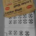 Piffny Locker Organizer Shelf Adjustable Width and Height, Ideal Locker for School, Office, and Gym Lockers (White)