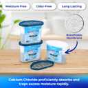 Moisture Absorber Fresh Cotton 10.5 oz/300g | Removes Moisture, Damp & Humidity | Odor Absorber With Fresh Cotton Fragrance | Moisture Trap for Bathroom, Closet, Kitchen | Set of 6