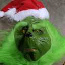 Christmas Green Costumes-Adult Fluffy Christmas Cosplay Costume Santa Costume Sets, Size M