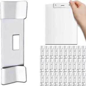 Vertical Blind Repair Vane Savers, 50PCS Metal Vertical Blind Repair Tabs, Vertical Blinds Repair Kit for Vertical Blinds Replacement Slats, White