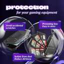 Console Protective Case for Switch 2 + 12 Game Cartridge Storage Case Ergonomic Grip, Heat Dissipation, Full Protection, Travel-Friendly Includes Game Cartridge Holder with Carabiner (white)