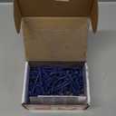 1/4 x 2-1/4" Countersunk Phillips Flat Head Blue Concrete Screw Anchors (100 pcs Screw Kit) with one Screwdriver and Drill Bit for Concrete, Masonry, Block, Brick and Wood Fastening
