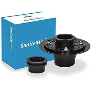 SaniteModar 2-in ABS Shower Drain Base can be Used with Any Size of Square and Linear Floor Shower Drain,It is Equipped with Threaded Joints and Rubber Joints