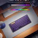 Samsers Full-Size Foldable Bluetooth Keyboard, KF08X Wireless Folding Keyboard with Backlight, Portable Travel Keyboards for iPhone iPad Smartphone Tablet Laptop, Android Windows Mac OS - Black