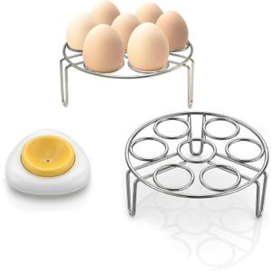 Egg Steamer Rack And Egg Piercer,For Instant Pot 3 Quart Accessories And Pressure Cooker,Multipurpose Steamer Rack Trivet,Kitchen Gadget For Cooking