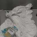 Gallety 7.2 FT White Round Backdrop Cover for 5 to 7.2ft Circle Arch Stand with Oh Baby Decal Sign - Adjustable Polyester Arch Backdrop Cover for Wedding Arch Birthday Party Photography Decoration