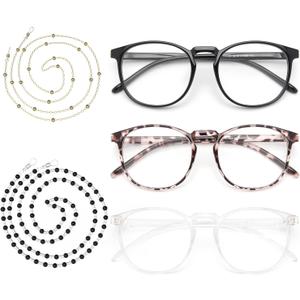 IBOANN Iconic Blue Light Glasses for Woman - Computer Glasses 99% Blue Light Blocking - Anti Eyestrain & UV Glare Protection