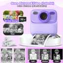 masterbee Kid Camera Instant Print Photo, Birthday Gifts for Girls and Boys, Kids Digital Camera Toys, 1080P HD Video, 3 4 5 6 7 8 9 10 11 12 Year Old Boy Gifts/Girl Gifts