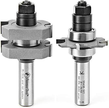 Amana Tool - 55438 Carbide Tipped Adjustable Mission Style Straight Instile & Rail Syste