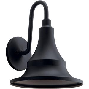 KICHLER Hampshire 19.75 inch 1 Light Large Outdoor Wall Light in Textured Black, Medium