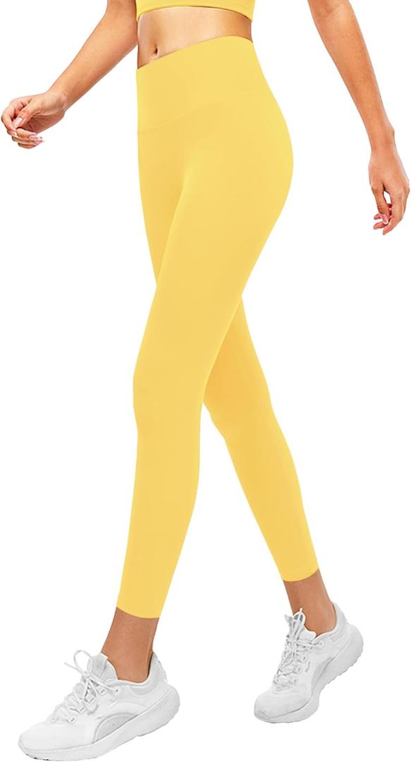 Girls Athletic Leggings Kids Lounge Workout Yoga Pants Solid Color High Waist Dance Running Active Tight for Teen (7-8 Years)