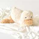 EASELR Weighted Plush Cute Duck Stuffed Animal, Soft White Duck Plush Pillow, Kawaii Hugging Squishy Plush Toy, Gift for Kids