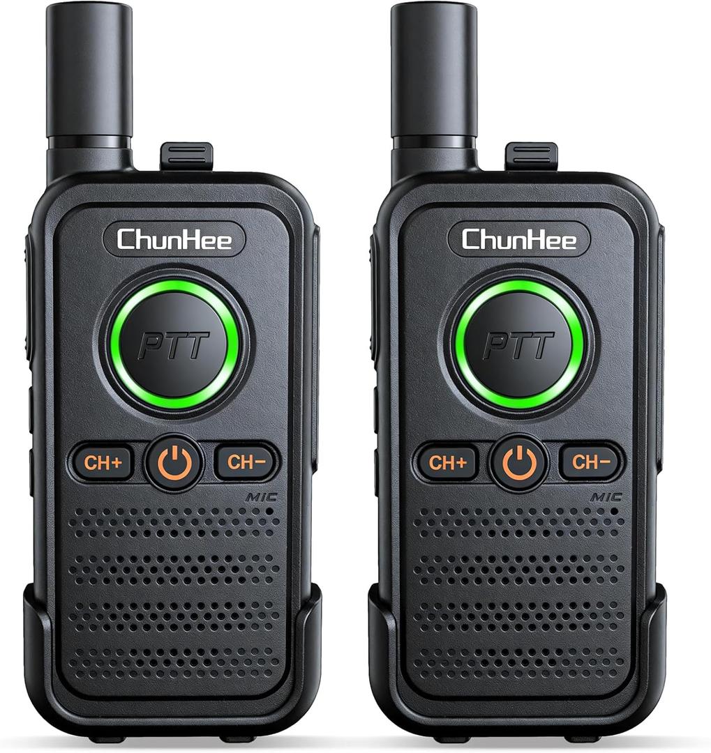 ChunHee Wireless Intercom System, 2 Way Voice Intercom for Home, 1.5-Mile Long Range, 16 Channels Portable Intercom with VOX & SOS Alarm, Easy Install Intercom for Elderly, Business & Basement