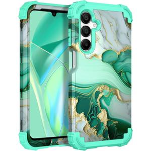 Hocase for Galaxy A16 5G Case, Heavy Duty Shockproof Protection Soft Silicone Rubber Bumper+Hard Plastic Hybrid Protective Case for Samsung Galaxy A16 5G (6.7") 2025 - Mint Green