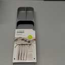 Joseph Joseph DrawerStore Compact Utensil Organizer For Kitchen Drawer Silverware, Flatware Tray, Small, Grey