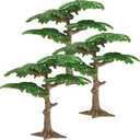 Toddmomy 3pcs Fake Trees Model,Miniature Train Scenery Architecture Trees Miniature Forest Railroad Scenery Cypress Tree for DIY Crafts Scenery Landscape
