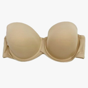 Quality Everyday Strapless Underwire Bra (Beige 40DD, Pack of 3)