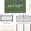 Artificial Ivy Privacy Fence Screen: 80 "x 120" (67 Sqft) Anti-Ultraviolet Artificial Hedge Grass Wall, Used for Indoor and Outdoor Green Background, Garden Greening Decoration