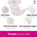 American Kennel Club Female Dog Wrap, Disposable Diapers with Wetness Indicator, Large, 50 Count (Large Waist Size 18 - 27 in)