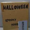 Halloween Animatronic Zombie Tombstone Animated Skeleton Decorations - Sensor Activated with Creepy Sound, Scary Move, Light Up Eyes, Haunted House Spooky Decor Horror Prop for Indoor/Outdoor, Yard