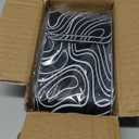 4 Pcs Topographic Topography Map Exploration Discover Carbon Fiber Car Door Front/Rear Sill Plate Protectors, Reflective Sticker Decorative Door Entry Guard Door Threshold Scratch Pad Film