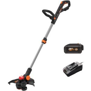 WORX 3 in 1 Cordless String Trimmer/Lawn Edger/Mini Mower, 13" Electric Weed Wacker with Command Feed, 20V Weed Eater with Brushless Motor, 4.0 Ah Battery & Charger Included, WG173