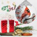 Christmas Ornaments - Stained Glass Cardinal Decor - Tree Ornament - Cardinal Gifts