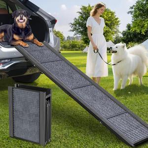 Dog Ramp for Car Truck Sturdy 71" L × 17.2" W Extra-Long Foldable