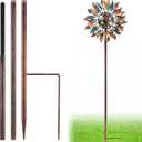 LEIFIDE Copper Color 72" h Replacement Pole for Large Wind Spinner, Windmill Replacement Parts, Three-Part Composition, 22mm Thicker Tube, Easy Assembly for Large Metal Wind Spinner