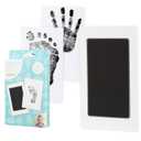 Pearhead Newborn Baby Handprint and Footprint Kit - No Mess Clean-Touch Ink Pad With Impression Cards, Safe for Skin, Perfect Keepsake for Family, Acid-Free, Black (1-Pack)