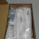 Rergy 10 Pack 5 Inch Brushed Nickel and Gold Cabinet Pulls Heavy-Duty Kitchen Cabinet Handles, Rust-Resistant and Durable Drawer Pulls Zinc Alloy Hardware for Cupboard,Closet,Cabinets (Hole Center: 5in(128mm))