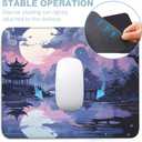 2 x Mouse Pad-Purple Beautiful Clouds Square Mousepad Washable Cloth with Non-Slip Rubber Base,Stitched Edge,Mouse Pads for Desk Computers Laptop Mouse- Home Office Decor Desk Accessories-10x8 inch