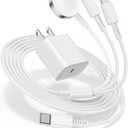 for Apple Watch Charger Fast Charging,3 in 1 Multi Chargers Cable with 20W USB C Charger, iWatch Charger Cord 6FT for iWatch Series Ultra 3/2/SE 3/11/10/9/8/7/6/5/4/iPhone17 15 16 Pro Max/14/13/12/11