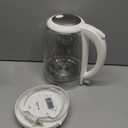 Cosori Electric Kettle, No Plastic Contact With Water, Wide Mouth For Easy Cleaning, Auto Shut Off, 1.7L Tea Kettle & Hot Water Boiler, Water Heater & Teapot, Borosilicate Glass, White, 1500W (1.8 Quarts)