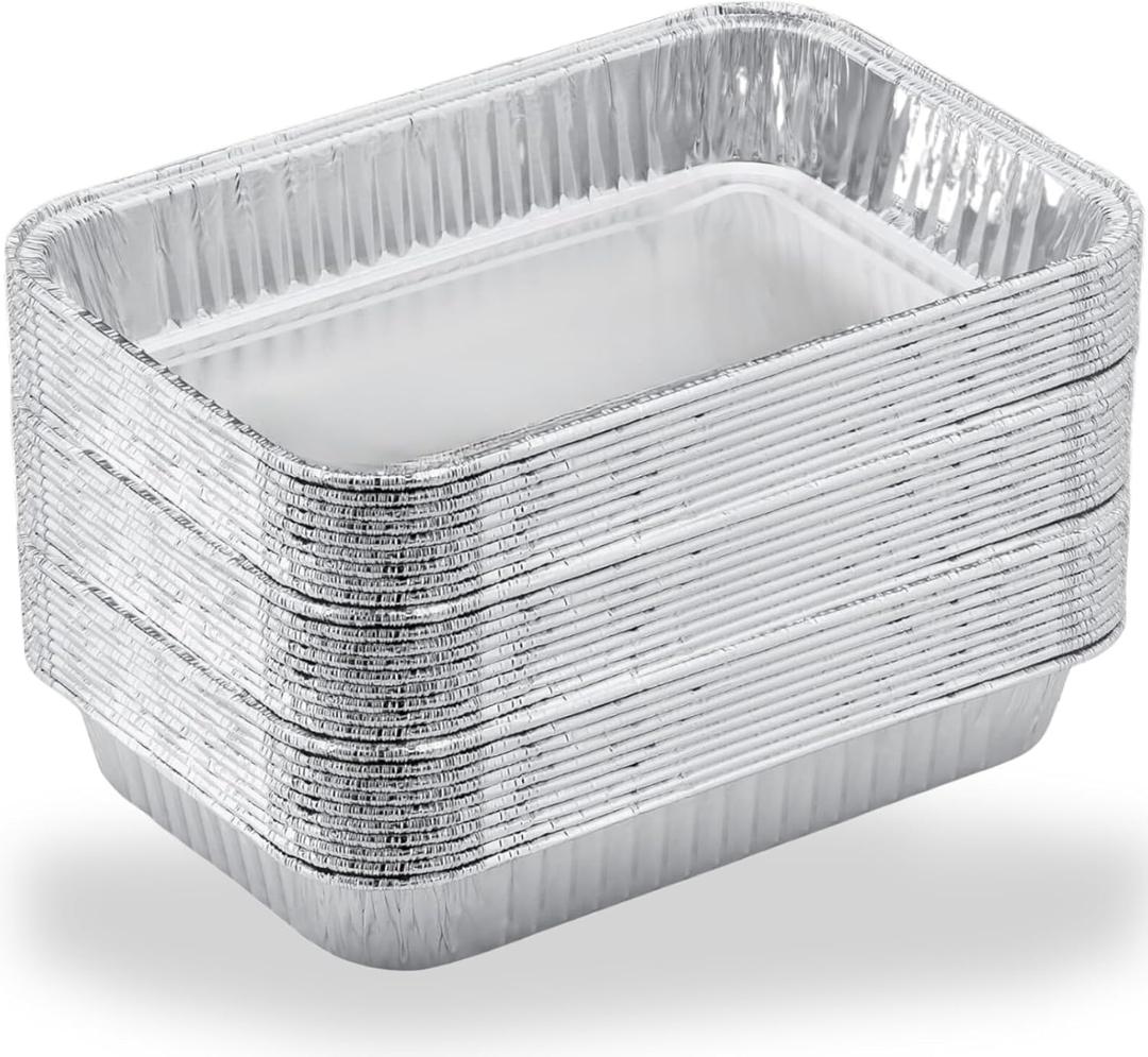 Drip Pans for Weber, Disposable Aluminum Foil Grease Trays for Weber Grills, Universal Replacement Liners for Weber Series, 8.6" x 6" - 30 Pcs