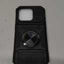 Compatible with Motorola Edge 50 Ultra 5G Brackets Case,Car Mount Magnetic Kickstand Carrying Card Slots 2 in 1 Anti-Fall Phone Case Black