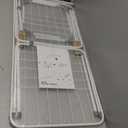 SONGMICS Clothes Drying Rack, Metal Laundry Drying Rack, Foldable, Space-Saving, Free-Standing Airer, with 2 Gullwings, Indoor Outdoor Use, Bed Linen Clothing, White ULLR540W01