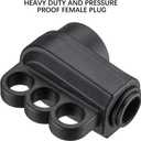 Miady 50AMP RV Replacement Female Plug with Easy Unplug Design, ETL Certified