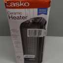 Lasko CT14650 Small Portable 1500W Oscillating Electric Ceramic Space Heater with Manual Thermostat and Overheat Safety Protection for Indoor Home Use (15.7 inches (Pack of 1))