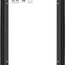 20"x40" Canvas Frame, DIY Frame for 0.6"-0.9" Depth Canvas Painting (1 PCS) | Black Clean Modern Lines, Self-assembly Frame, 0.2 inch wide shadow effect floating frame, Vertical & Horizontal Hanging
