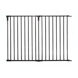  36-Inch Wide 2 Panel Extension Kit for Home Decor Super Wide Adjustable Gate Extension Kit, Black