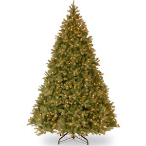 National Tree Company 10 ft Pre-Lit Downswept Douglas Fir Artificial Christmas Tree, 1,000 Clear Lights, 3,933 Tips, Includes Stand, Green