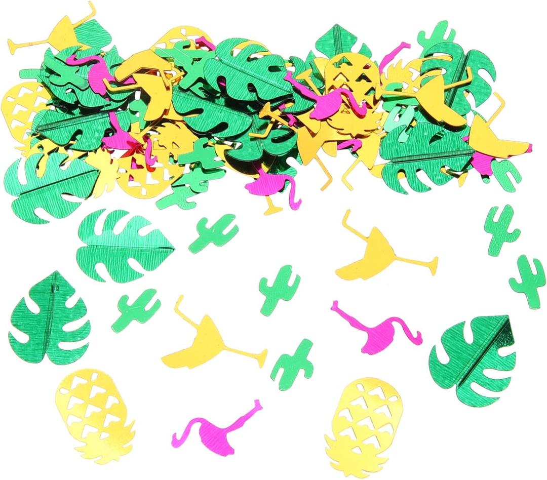 Didiseaon Beach Birthday Decorations Hawaiian Party Favors 2 Packs Paper Confetti Scatter for Wedding Party