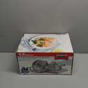 SUNHOUSE - 4.6 Quart Steamer Pots With Lid 2-Tier Multipurpose Stainless Steel Steaming Pot Cookware With Handle For Vegetable, Dumpling, Sauce, Food - Triple Bottom, Measurement Line