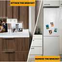 LIANHELILAI 5x7 Picture Frame Clear Acrylic Magnetic Tabletop Photo Frame Frameless with Removable Magnetic Stand for Home/Office Desk/Table Picture/Note Display, 2 Pack (Clear, 5 * 7 in)