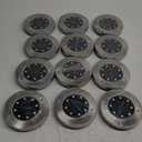 Solar Lights Outdoor 12 Pack, Solar Garden Outdoor Waterproof Pathway Lights Bright In-Ground Light Outdoor Lighting Decor for Lawn, Patio, Yard, Driveway, Step and Walkway White Light