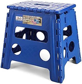 ACKO Folding Step Stool -13 inch Height Premium Heavy Duty Foldable Stool for Kids and Adults, Kitchen Garden Bathroom Stepping Stool