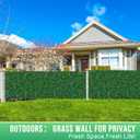 Grooy 40"x 120"(33.33 sq.ft) Artificial Boxwood Grass Wall Roll Panels UV-Anti Boxwood Hedge, Green Boxwood Leaves Fence Backdrop, Fake Ivy Greenery, Plant Wall Decor for Outdoor Garden x2